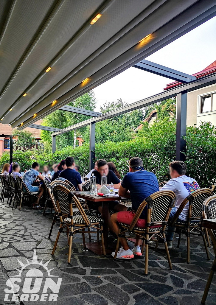 terasa restaurant Cinquecento in Baia Mare. proiect Sun Leader